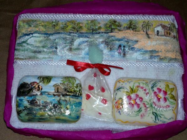 Kit 03 Sabonetes Decorativos